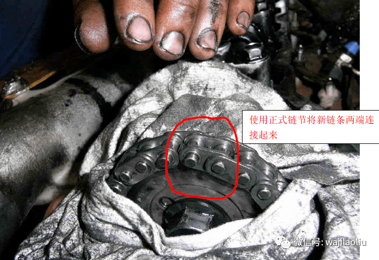 三菱发动机4m40发动机正时链条更换教程简单快捷