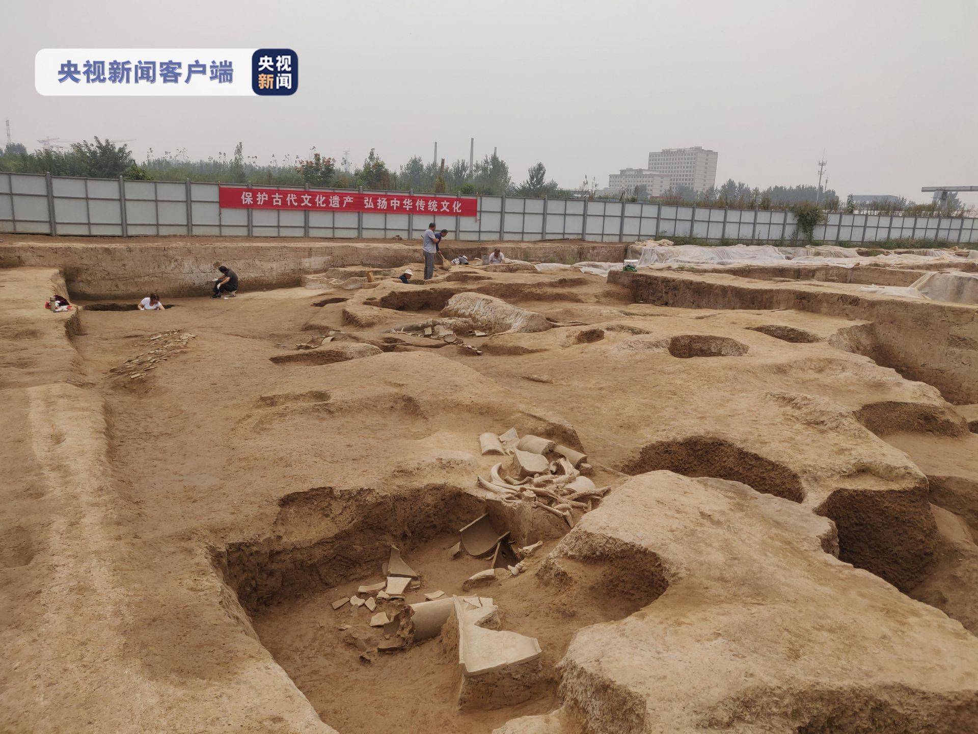 考古新发现!镐京遗址首次发现西周道路遗迹_建筑