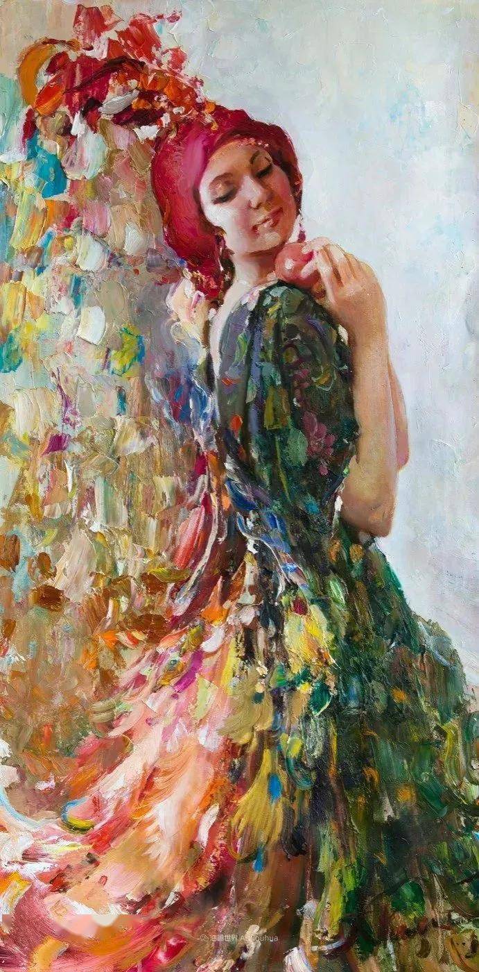 卡琳·塔蒂亚娜人物油画作品选