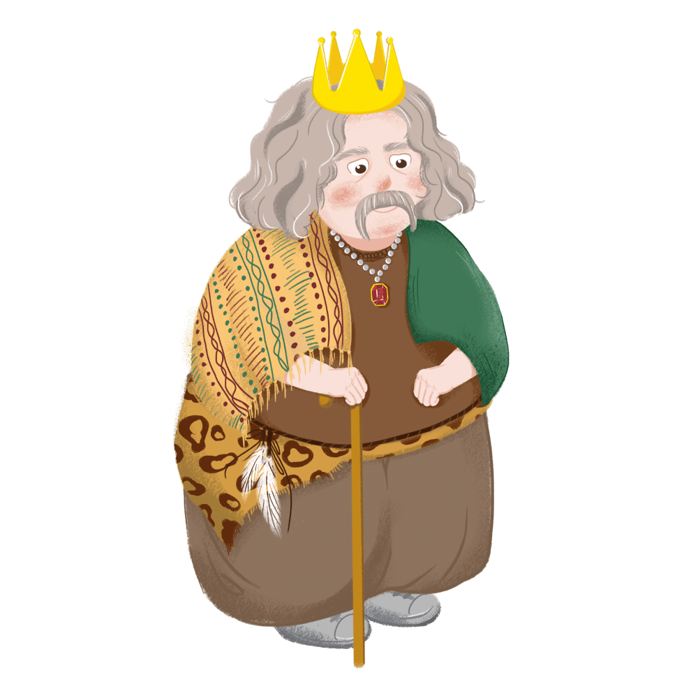 冬天国王来临, 北风呼呼, 树枝上光秃秃, 树叶一片一片一片一片, 小鸟