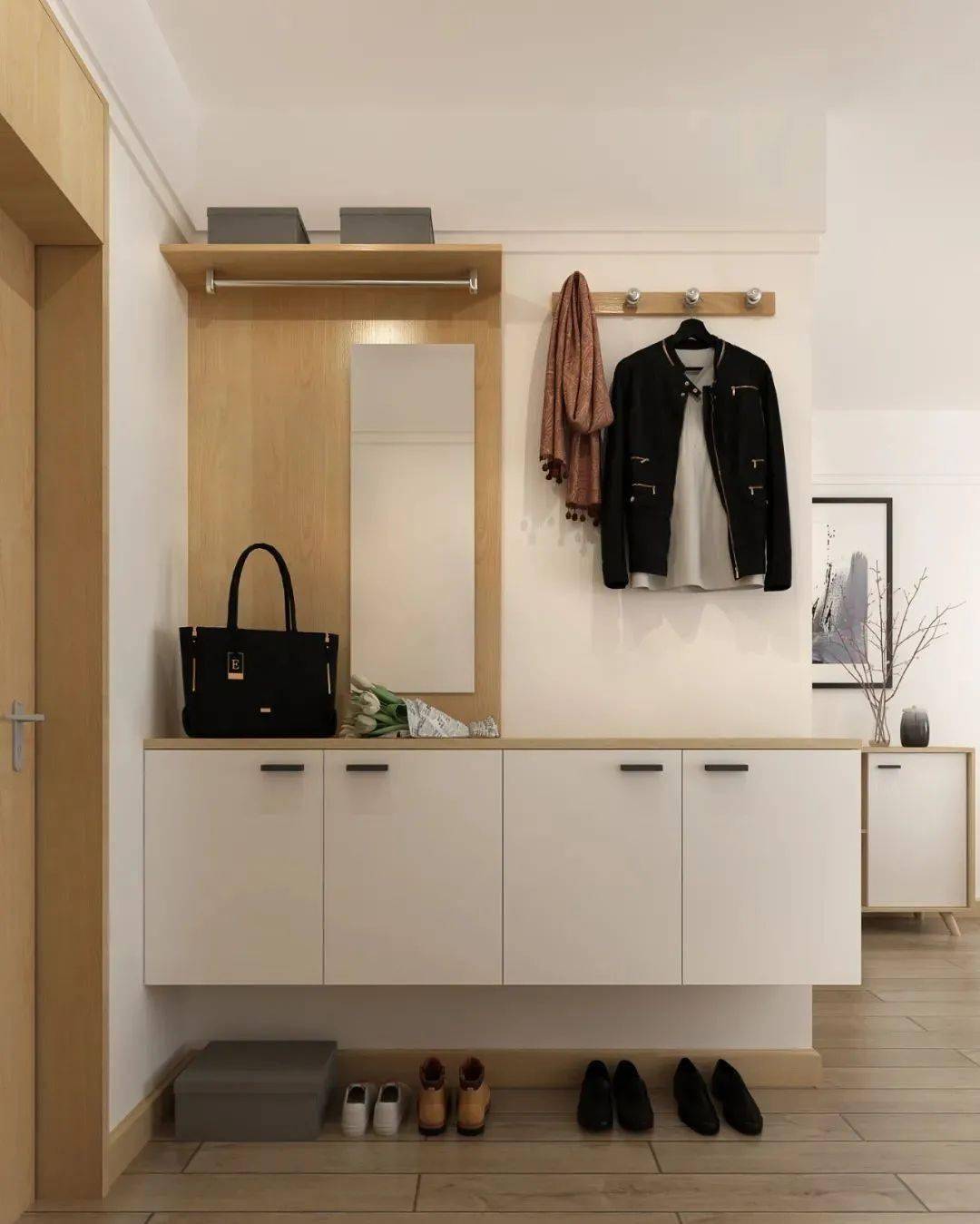 入户鞋柜带挂衣区 8ecc918638e34beca27b75b7155a87a9.jpeg