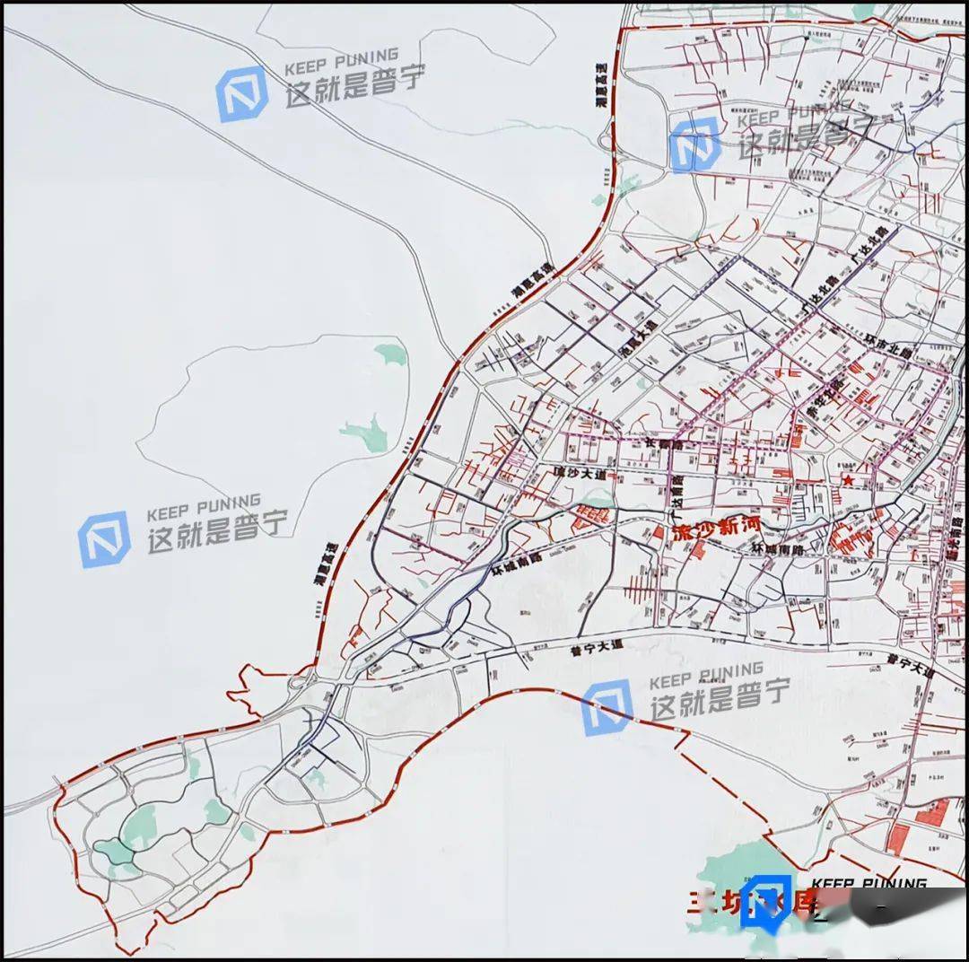 96km;大南山街道管網約33.86km.