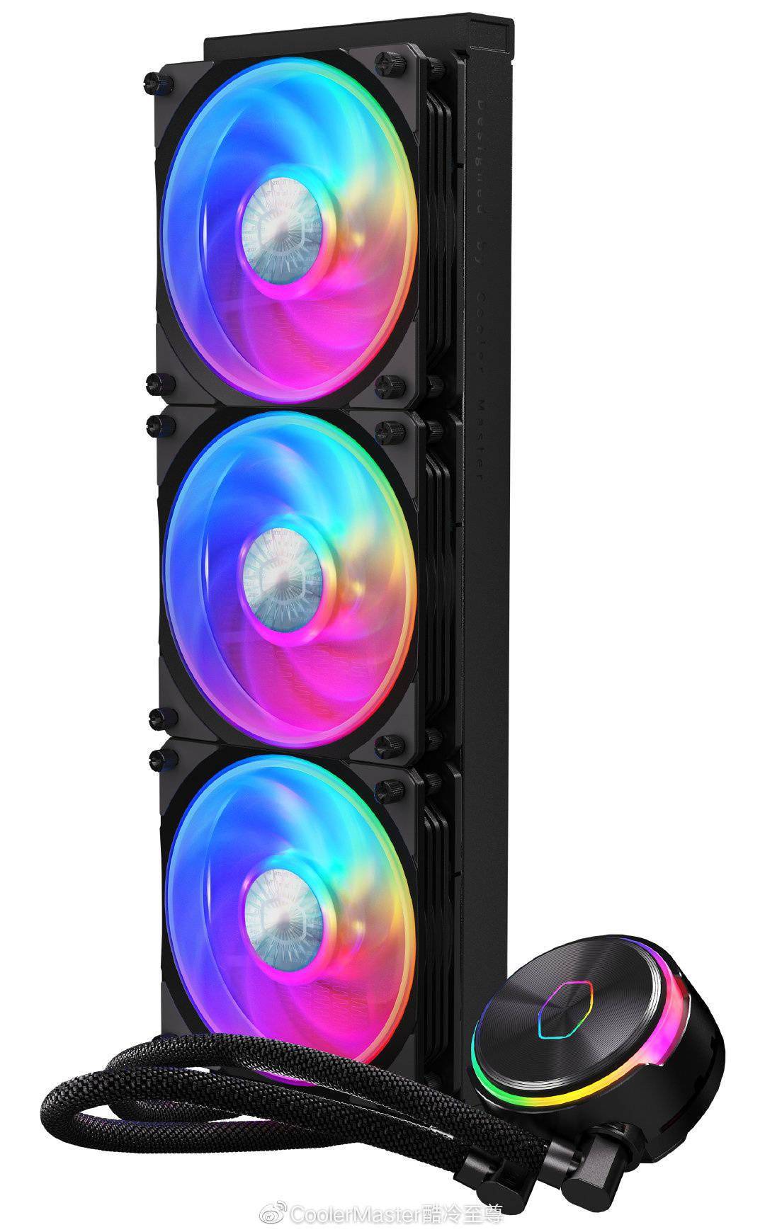 1499 元，酷冷至尊推出炎神 P360 水冷散热器：双腔体水冷头