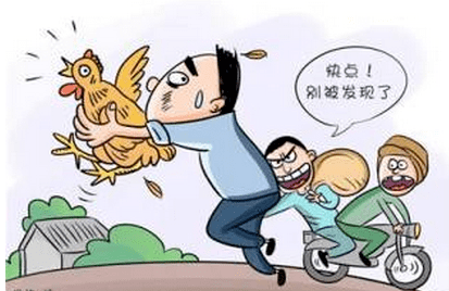 东乡这两人偷鸡被抓!