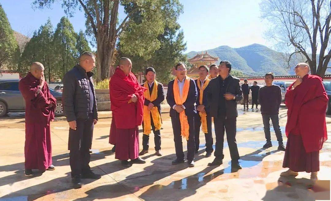 县委副书记马新文,县委常委,统战部部长阮学武参加调研.