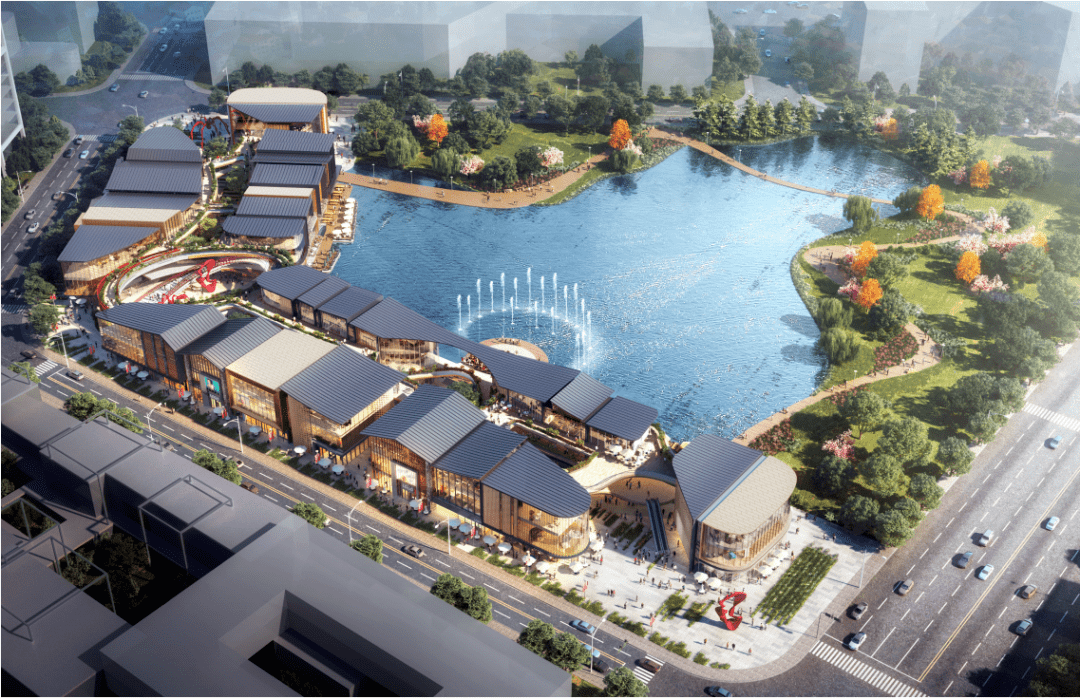 8万方的商业布局,对标成都太古里商业街区,涵盖高端餐饮,娱乐,儿童