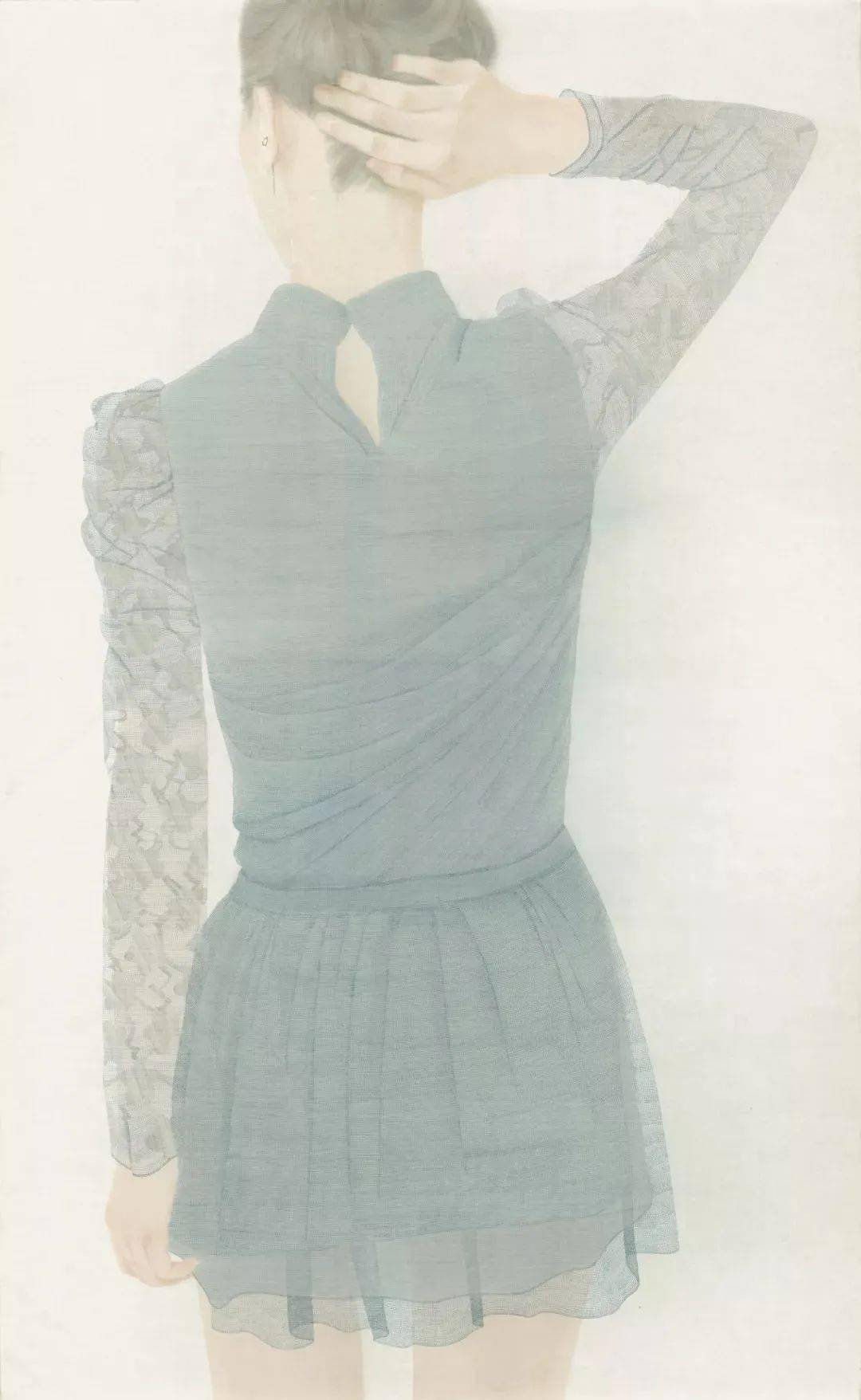 繁乱的线条和淡淡的色彩徐华翎工笔人物