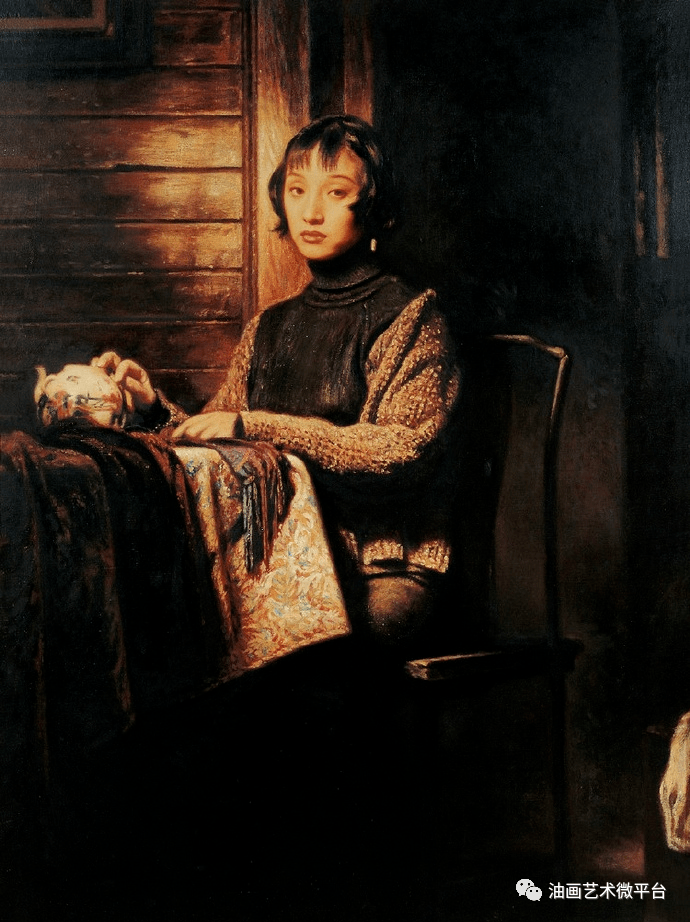 中国美院实力派画家陈宏庆油画作品_写实