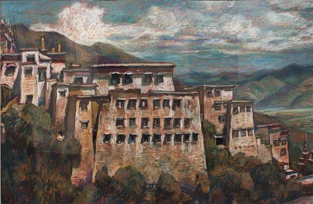 刘秉江的油画棒作品欣赏