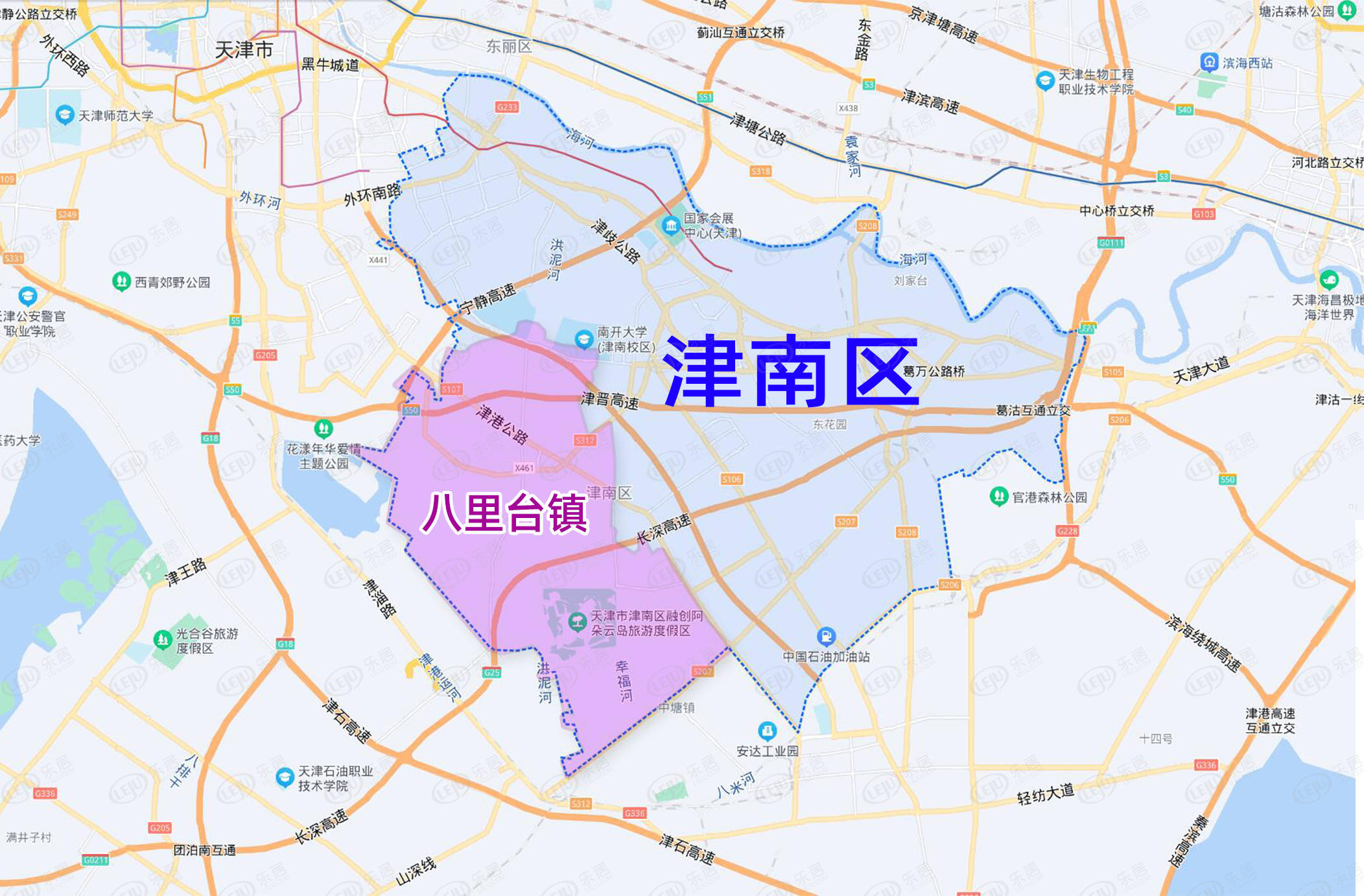 天津津南区辛庄镇地图图片