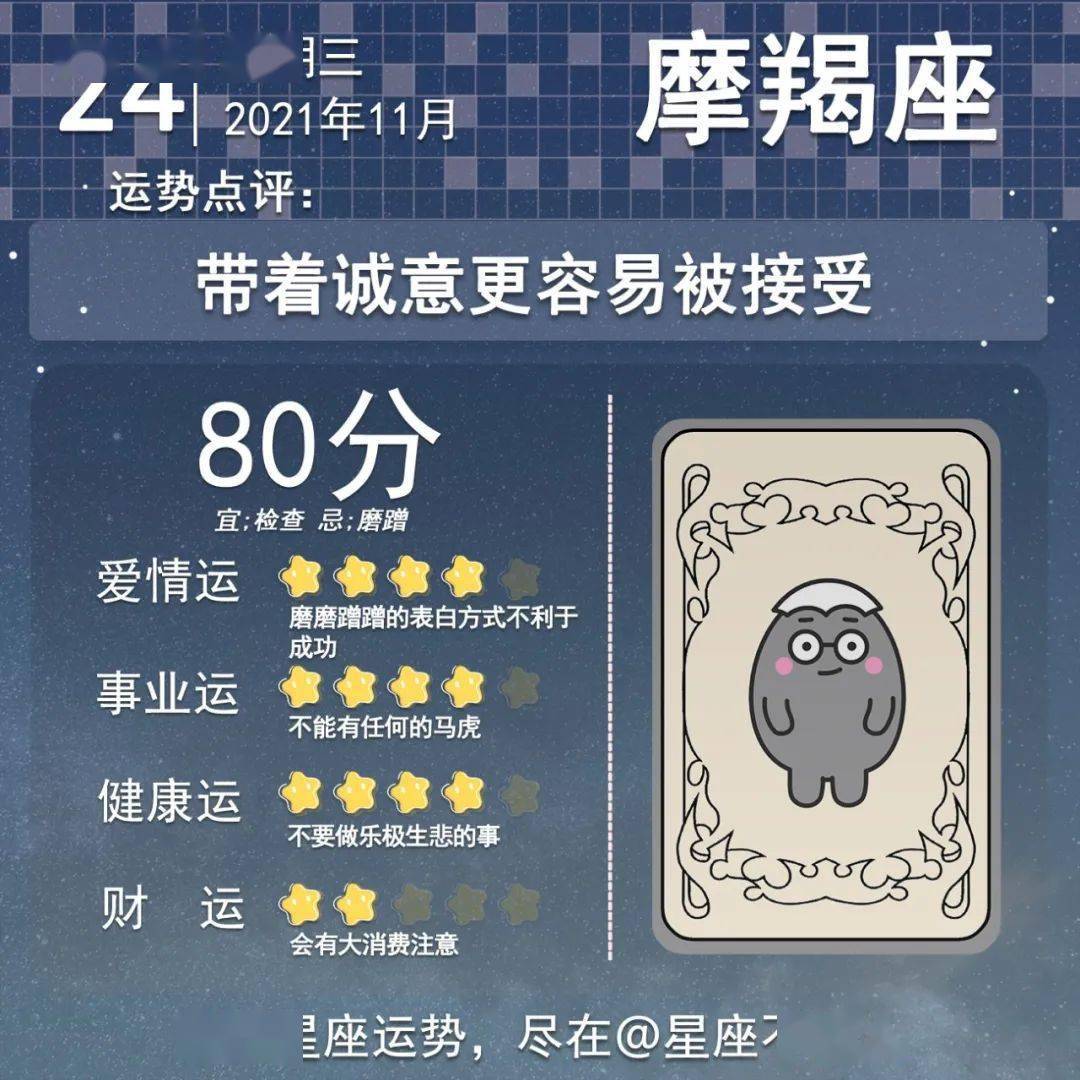 后台|2021年11月24日星座运势