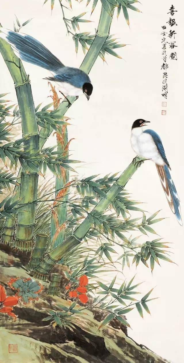 30幅精彩绝伦的国画花鸟，清新脱俗，美到窒息！