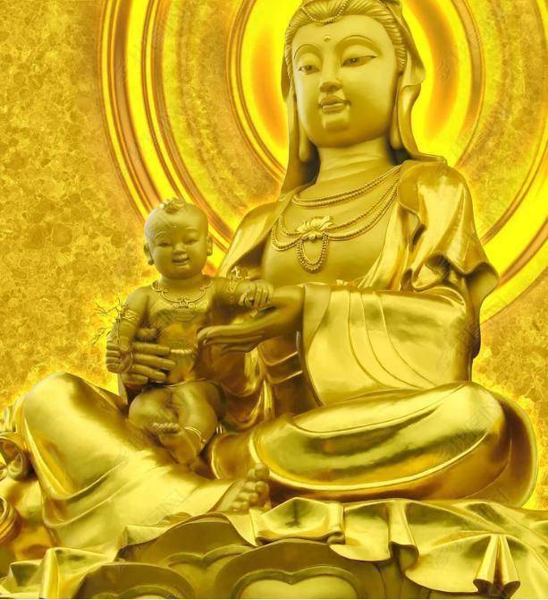 送子观音菩萨像