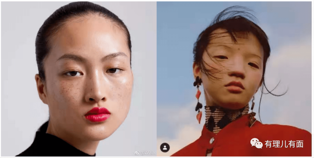 2019年2月,著名西班牙品牌zara启用一名中国模特,颜值不够出众也可以