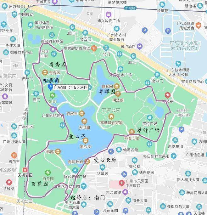 焦作天河公园地图图片