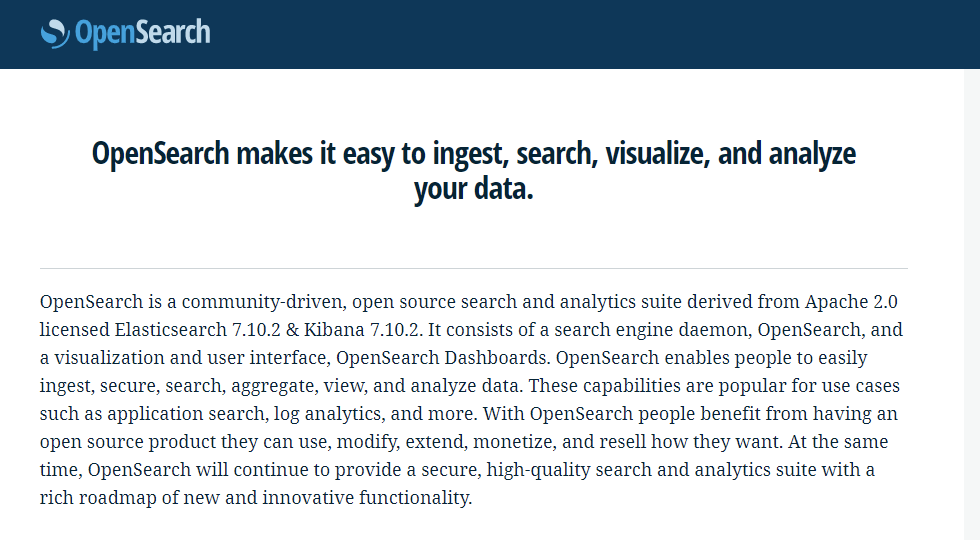 OpenSearch 是云厂商的新选择？