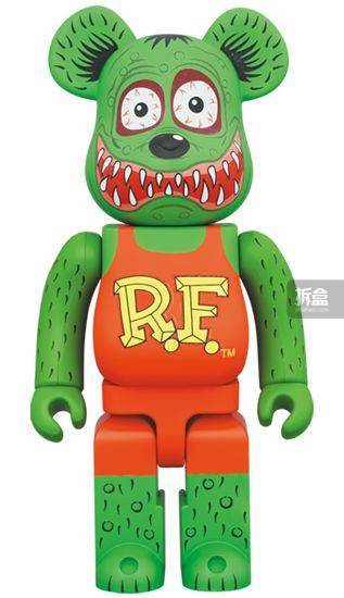 原文BE@RBRICK RAT FINK 潮玩积木熊BEARBRICK