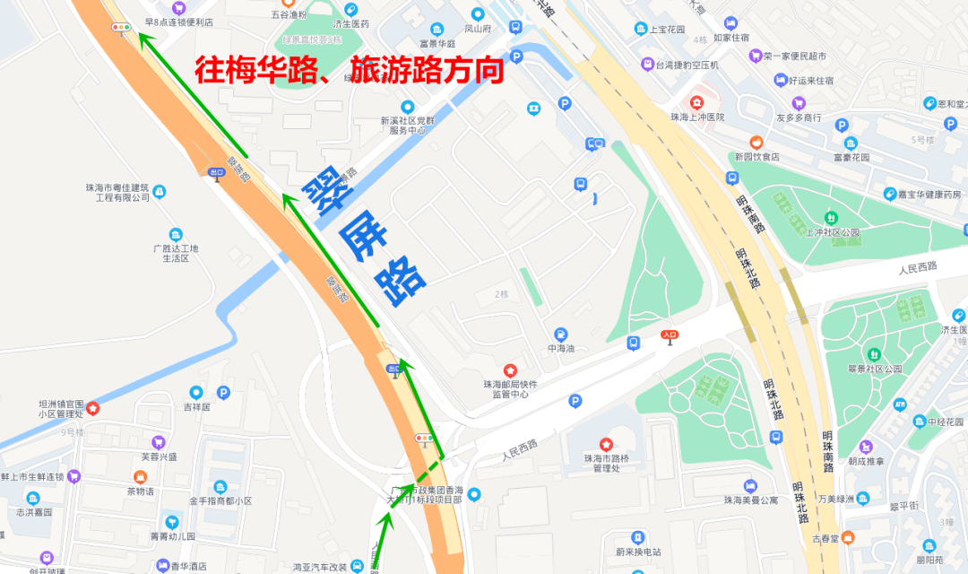 小编给大家推荐两条绕行线路 0 1 上金琴快线的车辆 0 2 去梅华路