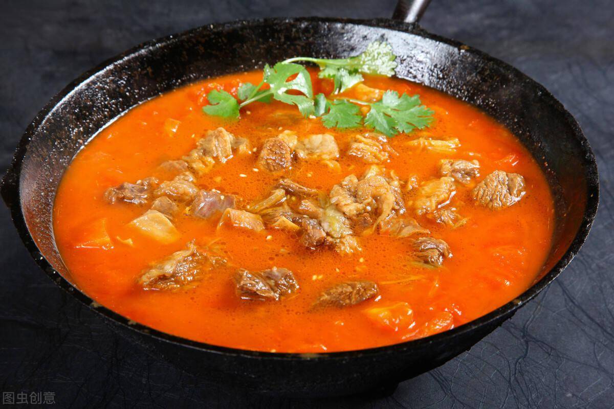 西红柿炖牛肉锅里多扔2样半小时软烂入味酸甜开胃不油腻