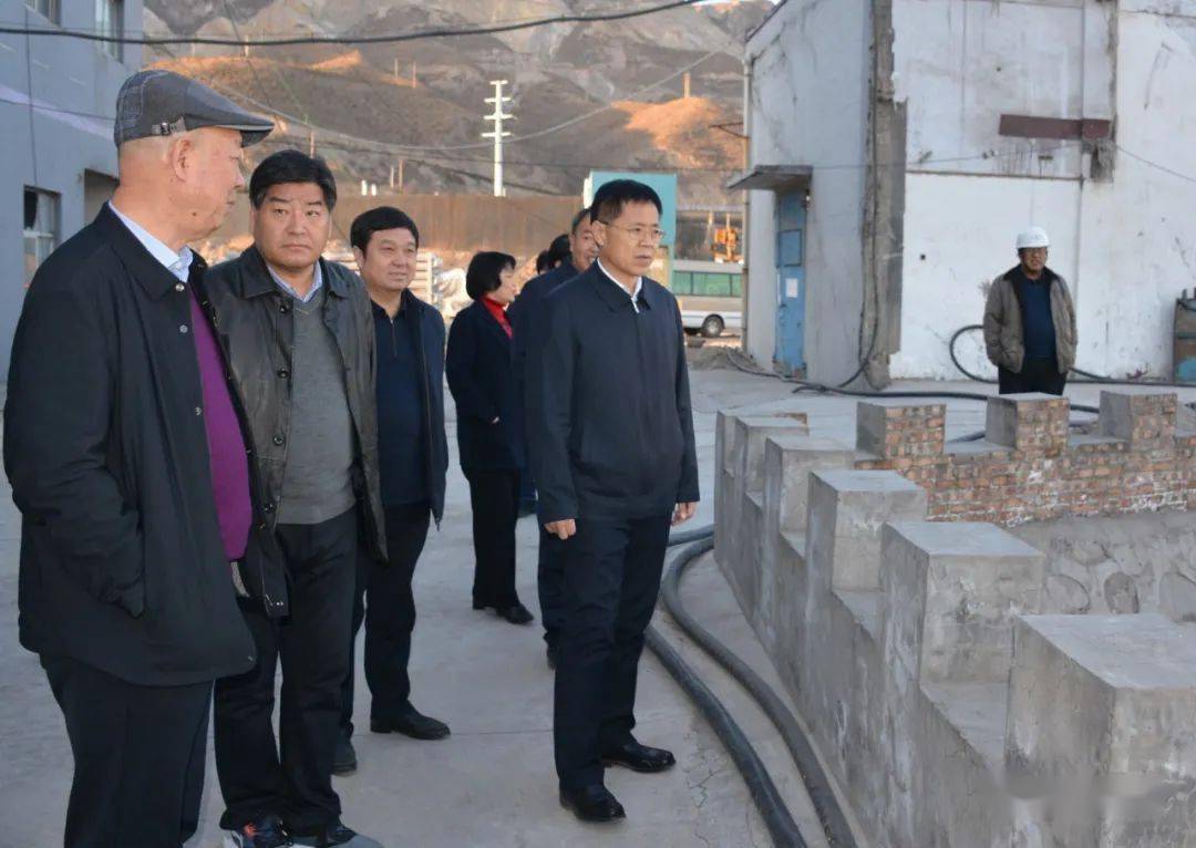 河津市人大常委会领导班子调研龙门科技集团新建焦化项目