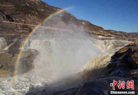 景区|山西吉县黄河壶口瀑布彩虹高挂