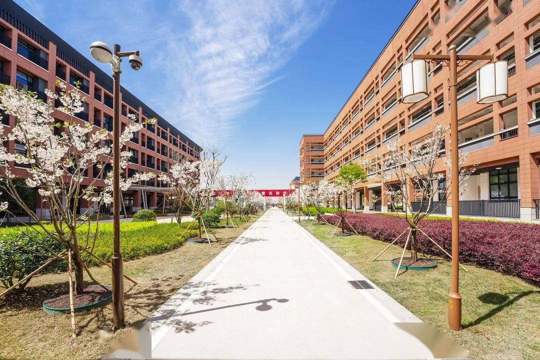 杭州高级中学钱塘学校占地246亩,为目前杭城占地面积最大的高中