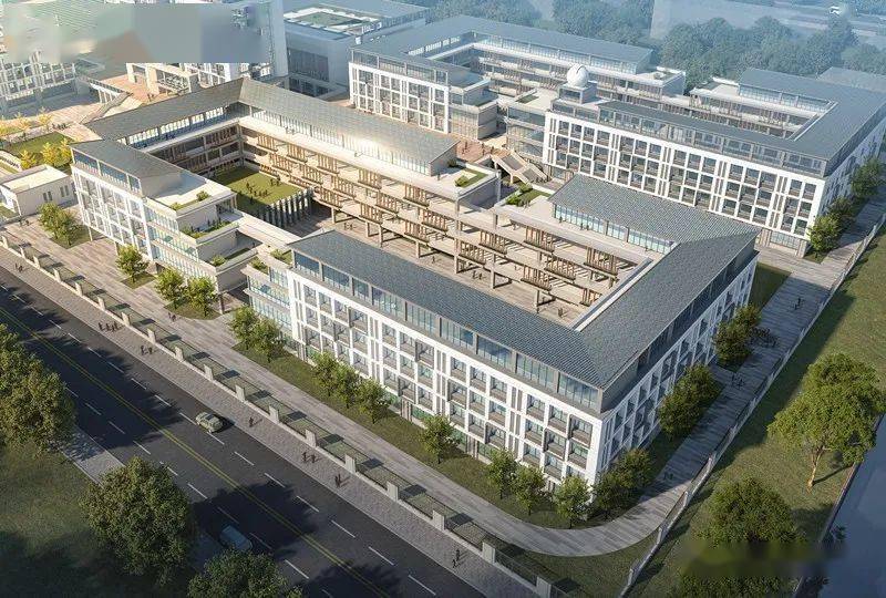 长乐高级中学新校区项目效果图出炉!_福州市_校园_山而建
