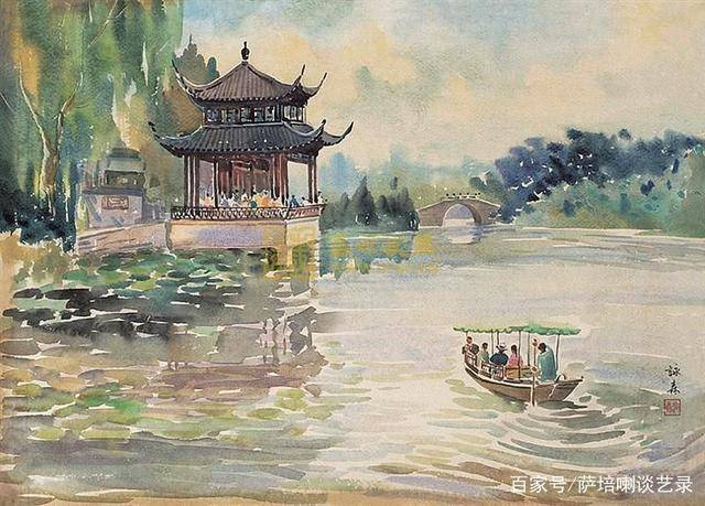 高雅隽永水彩中国风李咏森作品欣赏