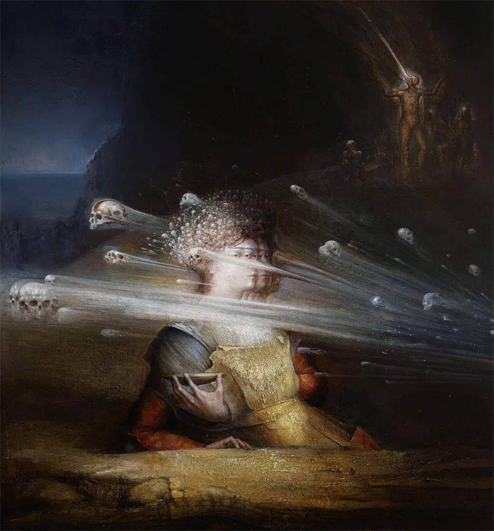 意大利画家阿戈斯蒂诺·阿里亚贝内奇异而非凡的超现实主义人体油画