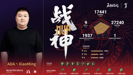 荣光|永劫无间预选赛W1周决赛第三局：临危不乱ADA斩获荣光