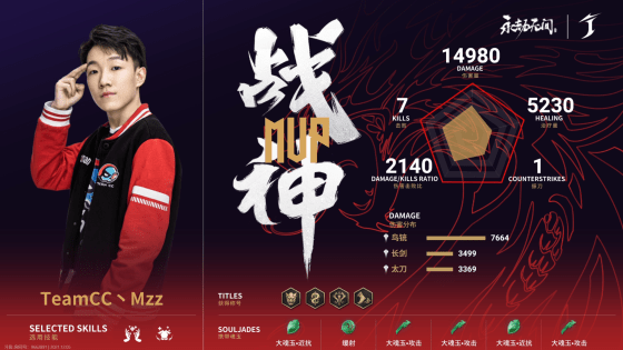 荣光|永劫无间预选赛W1周决赛第五局：TeamCC再度满编斩获荣光