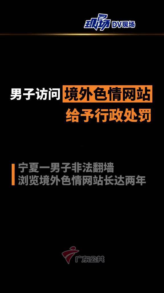 不许色色宁夏男子浏览境外色情网站两年被行政处罚文明上网