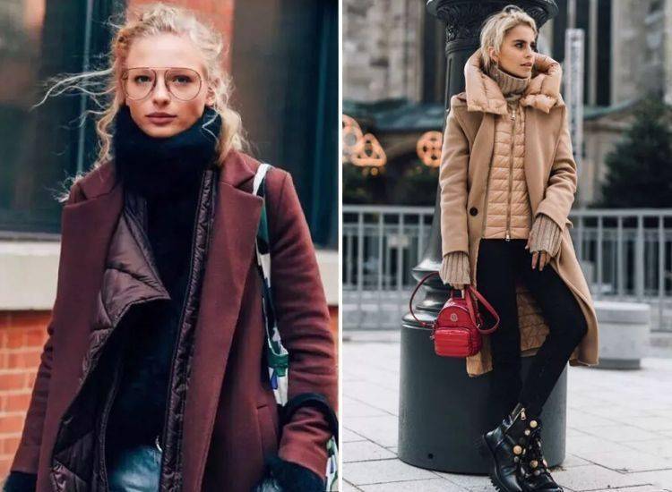 今冬流行一种叠穿大衣羽绒服有温度又有风度太高级了