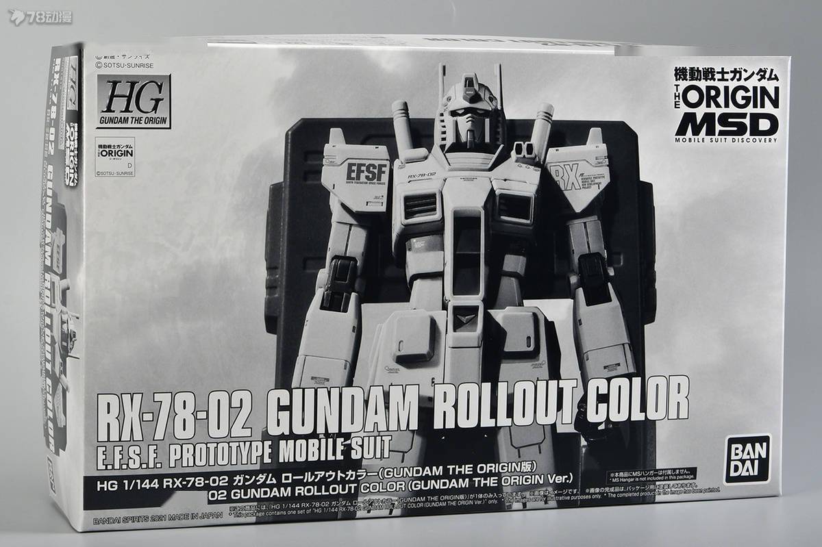 素质|78官测：万代 HG GTO 网限 RX-78-2出厂配色版