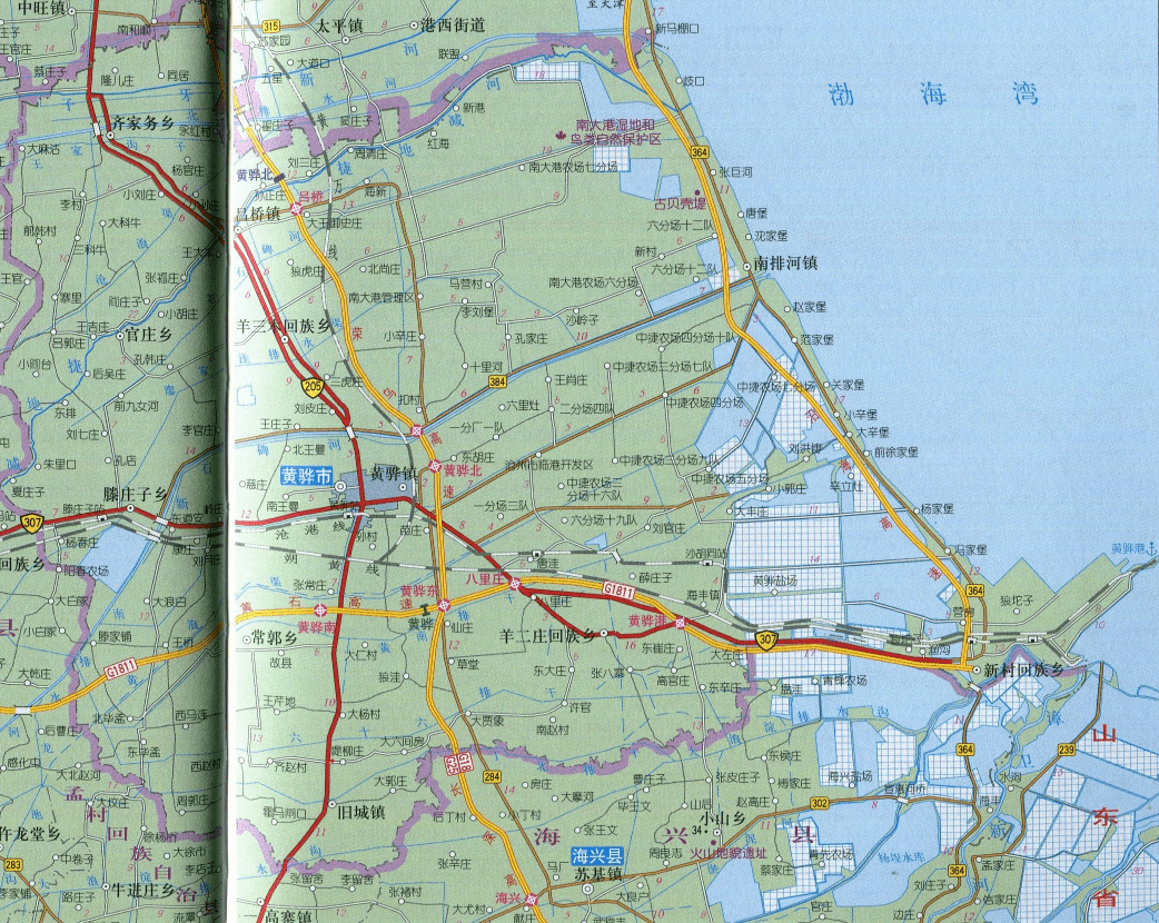 河北省黄骅市(黄骅)广东省地级市中山市,是中国4个不设市辖区的地级市