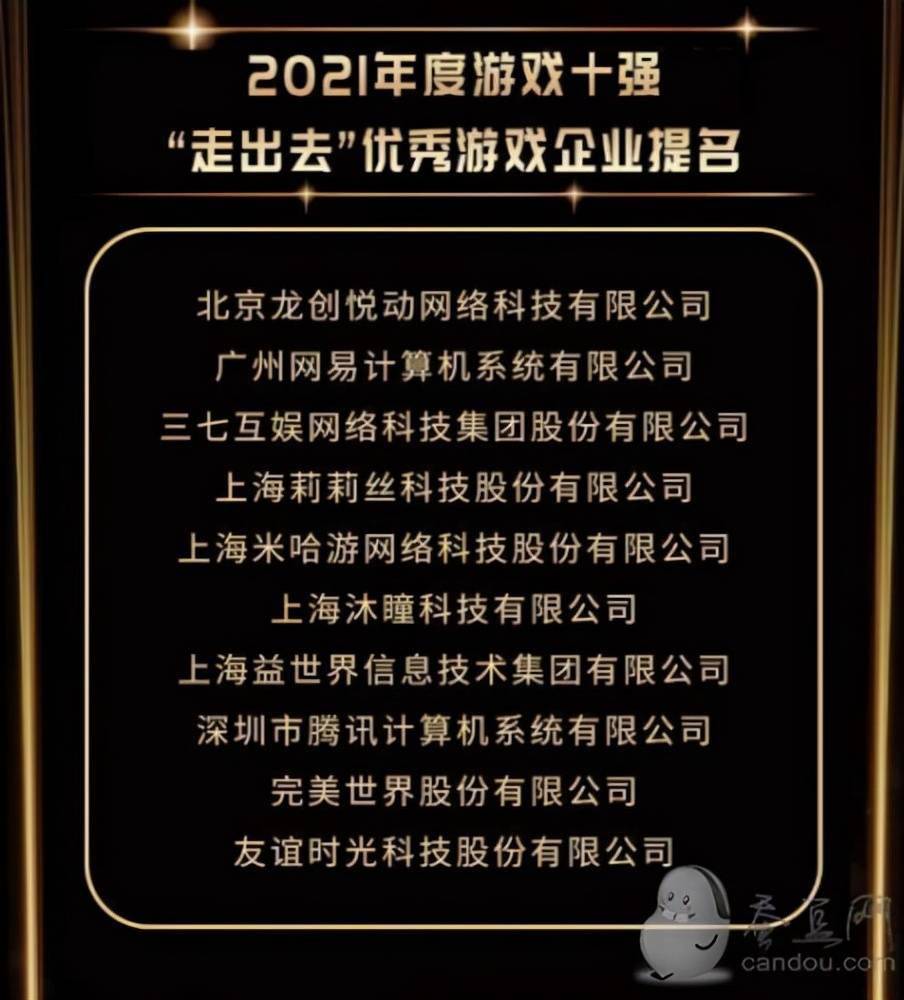 手游|2021年度游戏十强公布：《原神》获优秀端游手游双榜提名