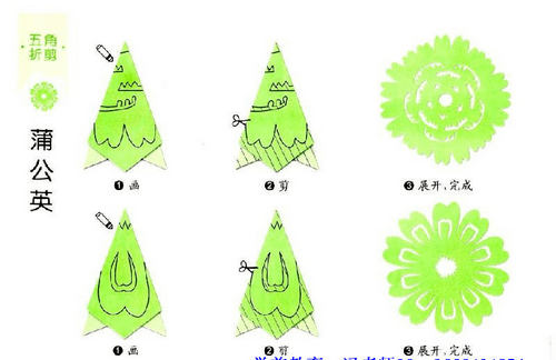 灯笼窗花剪纸步骤图解图片