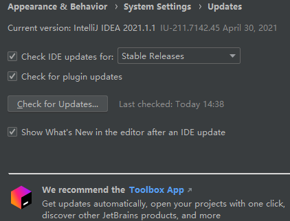 ide updates for- stable releases:已發行的穩定版本- early access