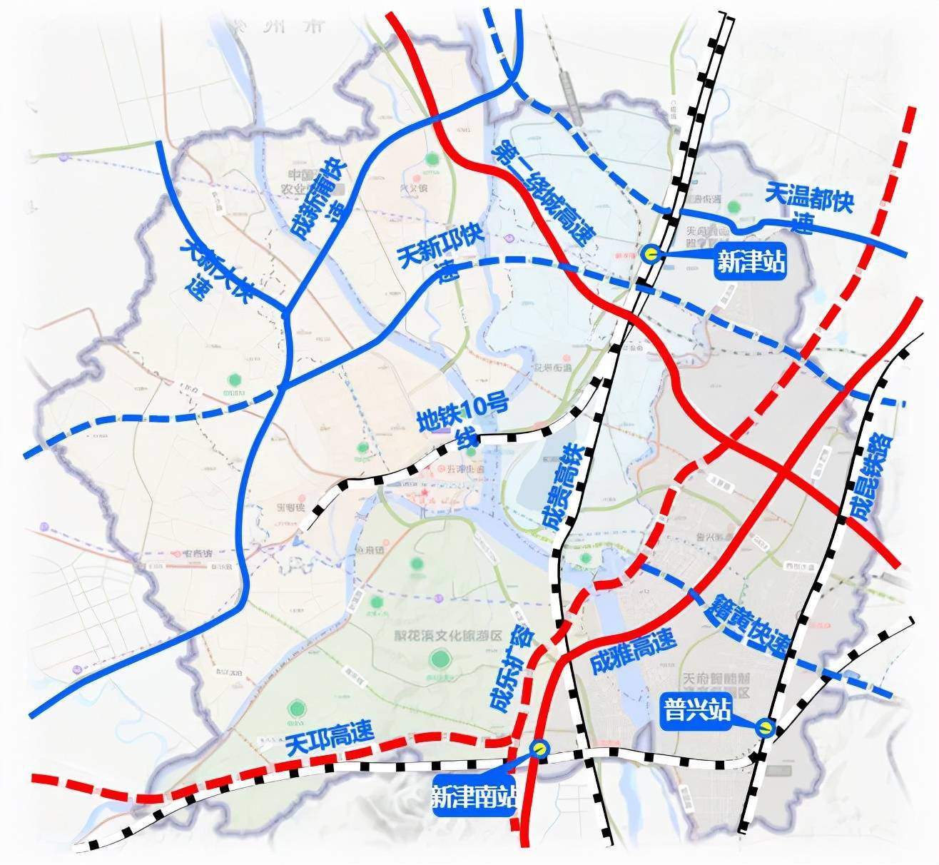 新津团结岛道路规划图图片