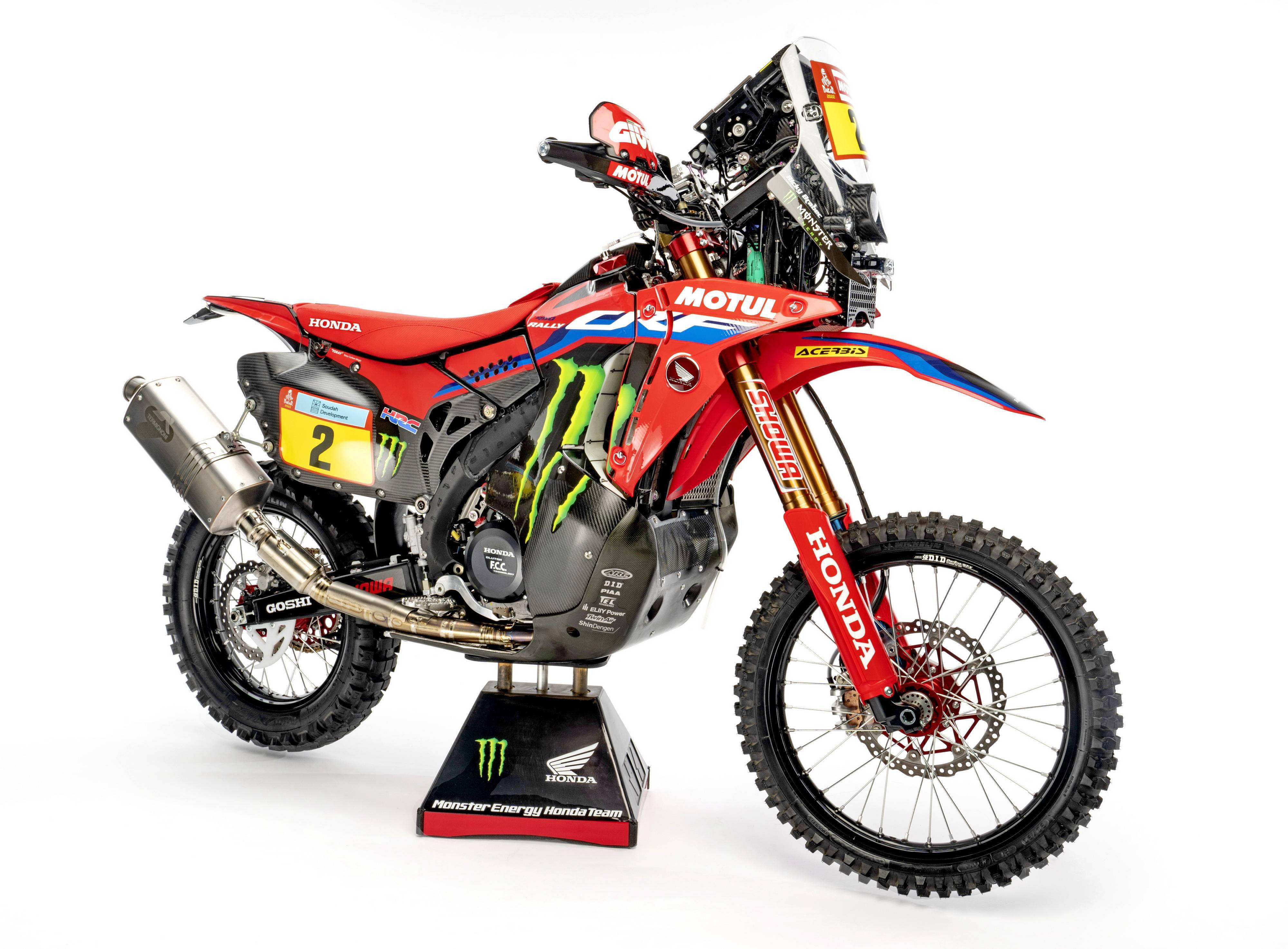 hrc2022达喀尔工厂赛车crf450rally