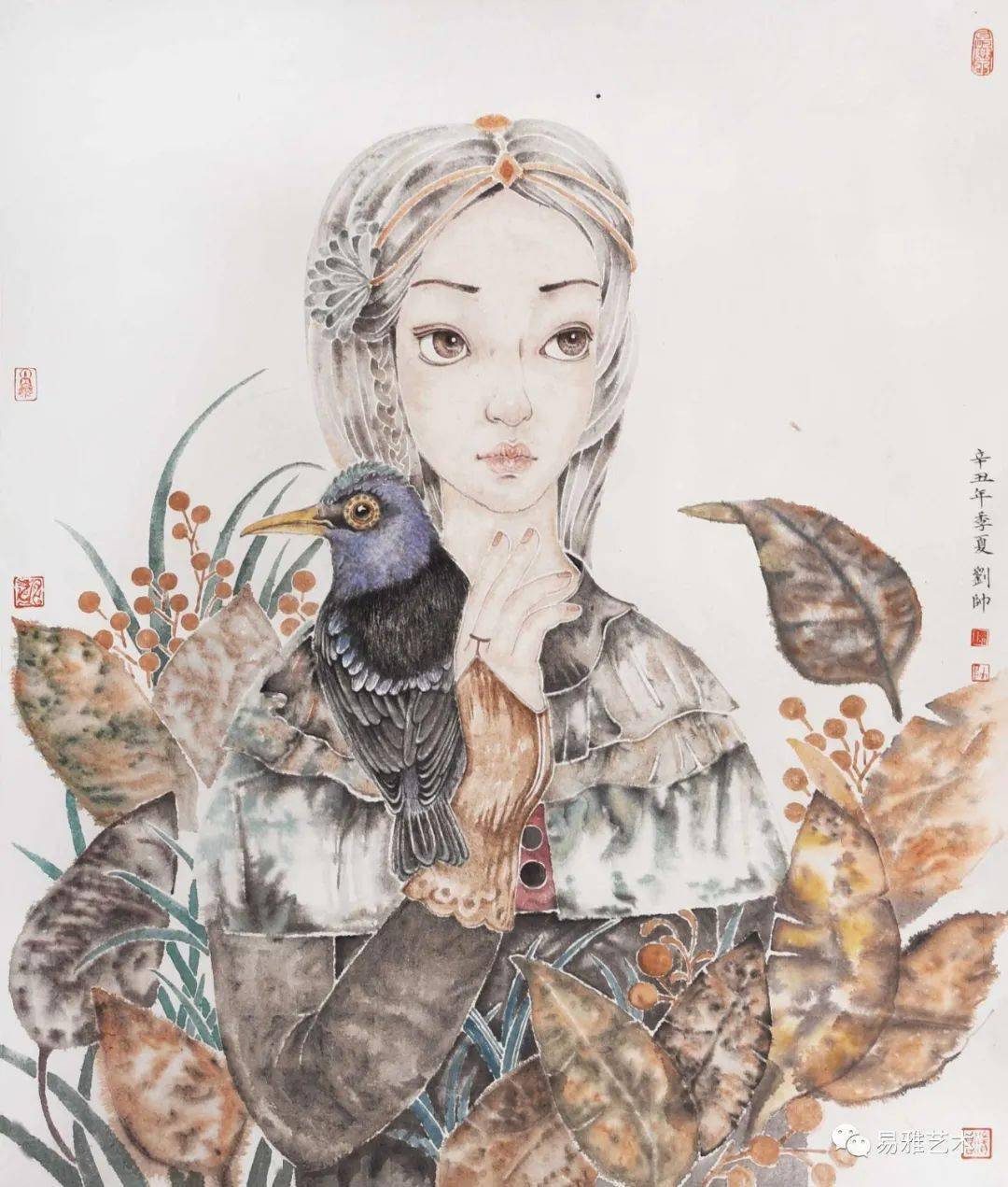 中央美院硕士才女画家作品