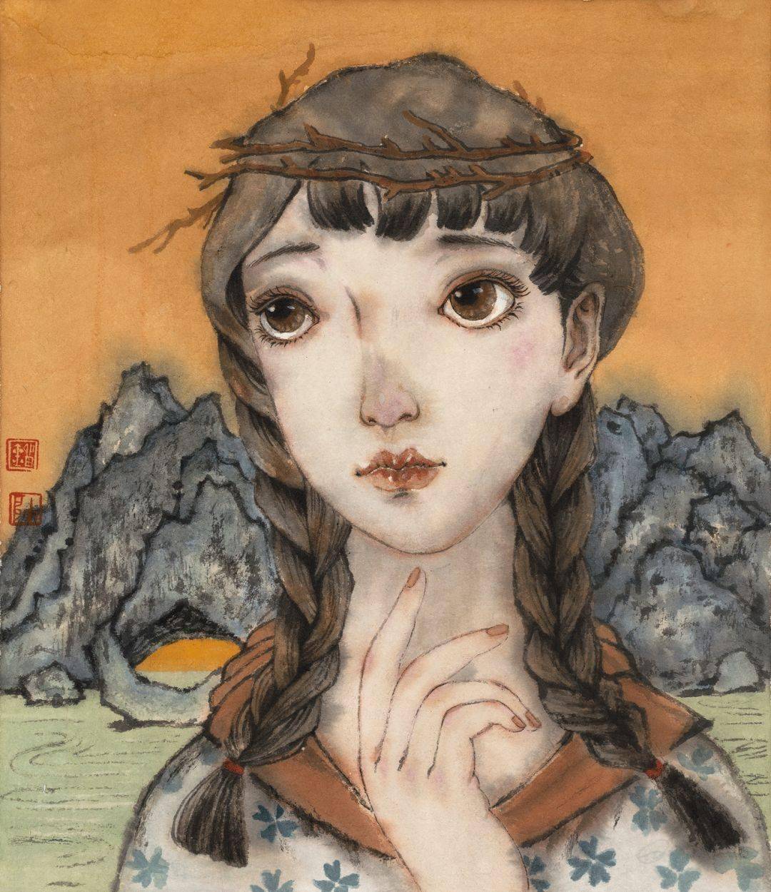 中央美院硕士才女画家作品