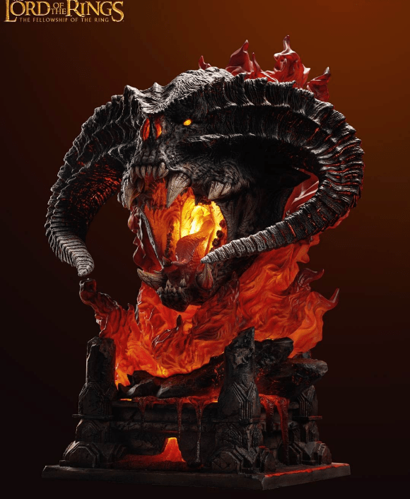 queen studios《指环王》炎魔雕像 最高售价39800元_火焰_官微_玩家