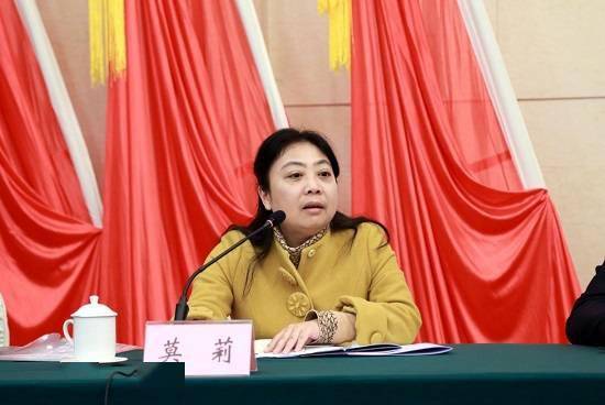 (图为省消委会秘书长莫莉在内江消委换届会上讲话)莫莉向大会召开表示