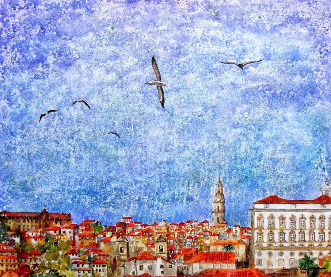 色彩大胆丰富葡萄牙女画家67卡罗莱娜人物油画作品欣赏