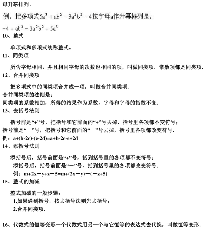 音视频|初中数学 | 36个核心考点，初一数学上册期末就考这些！