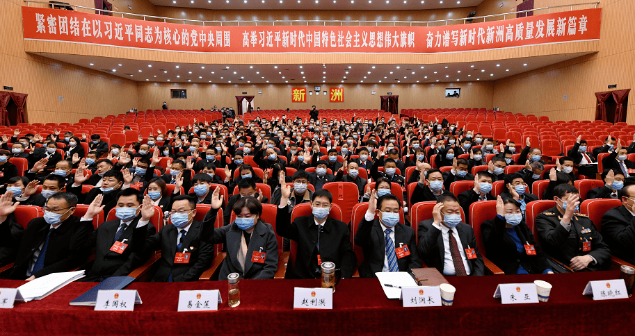 武汉市新洲区第六届人民代表大会第一次会议举行预备会议