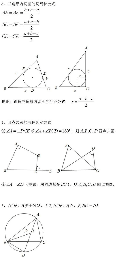 初三|20页初中数学二级结论整理汇编，初一到初三都能用！