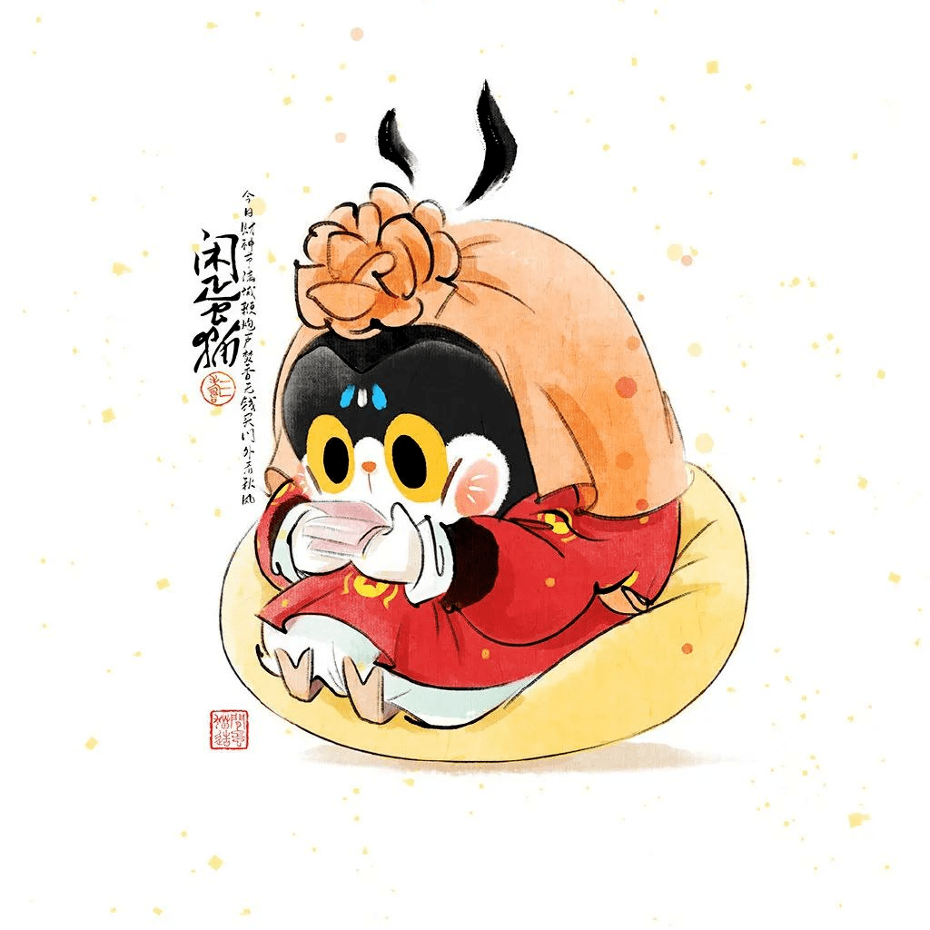 他画的国风猫咪,有趣又治愈,获上万网友点赞_真猫_猫猫_主题