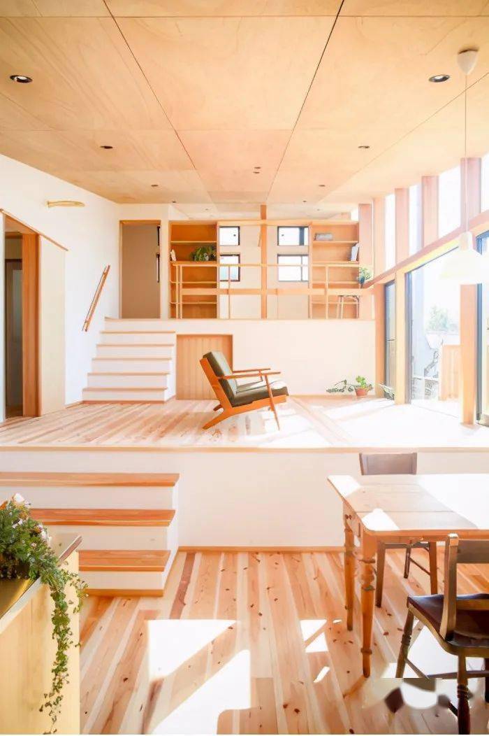 错层3个空间的设计面积凭空多20㎡